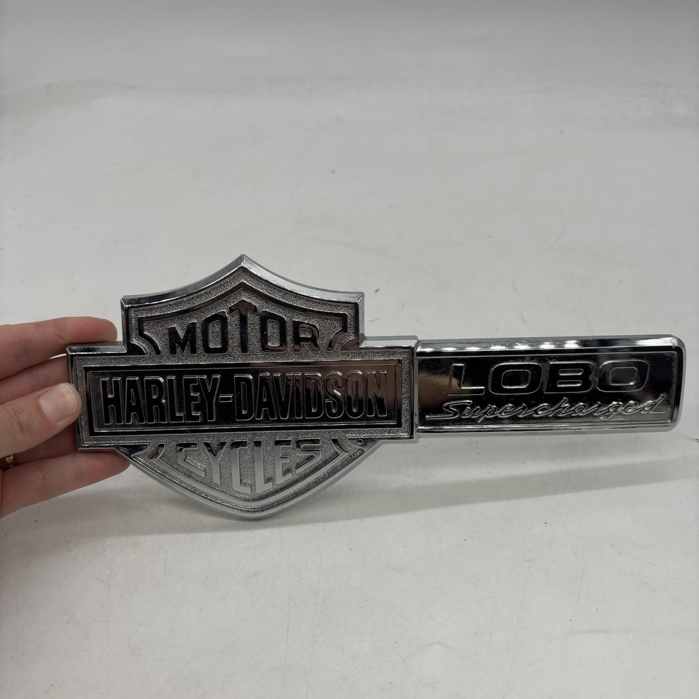 Ford F150 LOBO Supercharged Harley Davidson Emblem Silver Unused